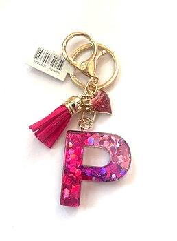 Nyckelring Rosa P 6-pack