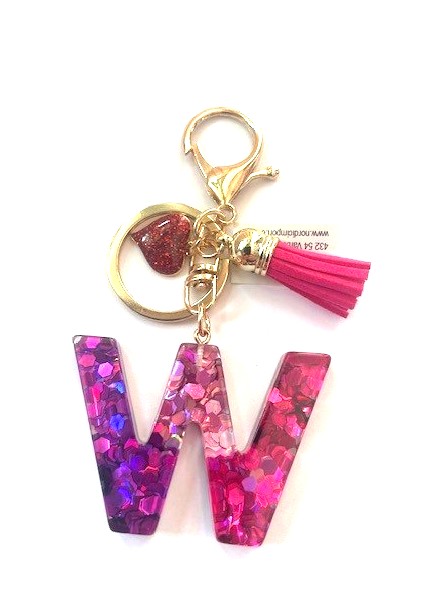 Nyckelring Rosa W 6-pack