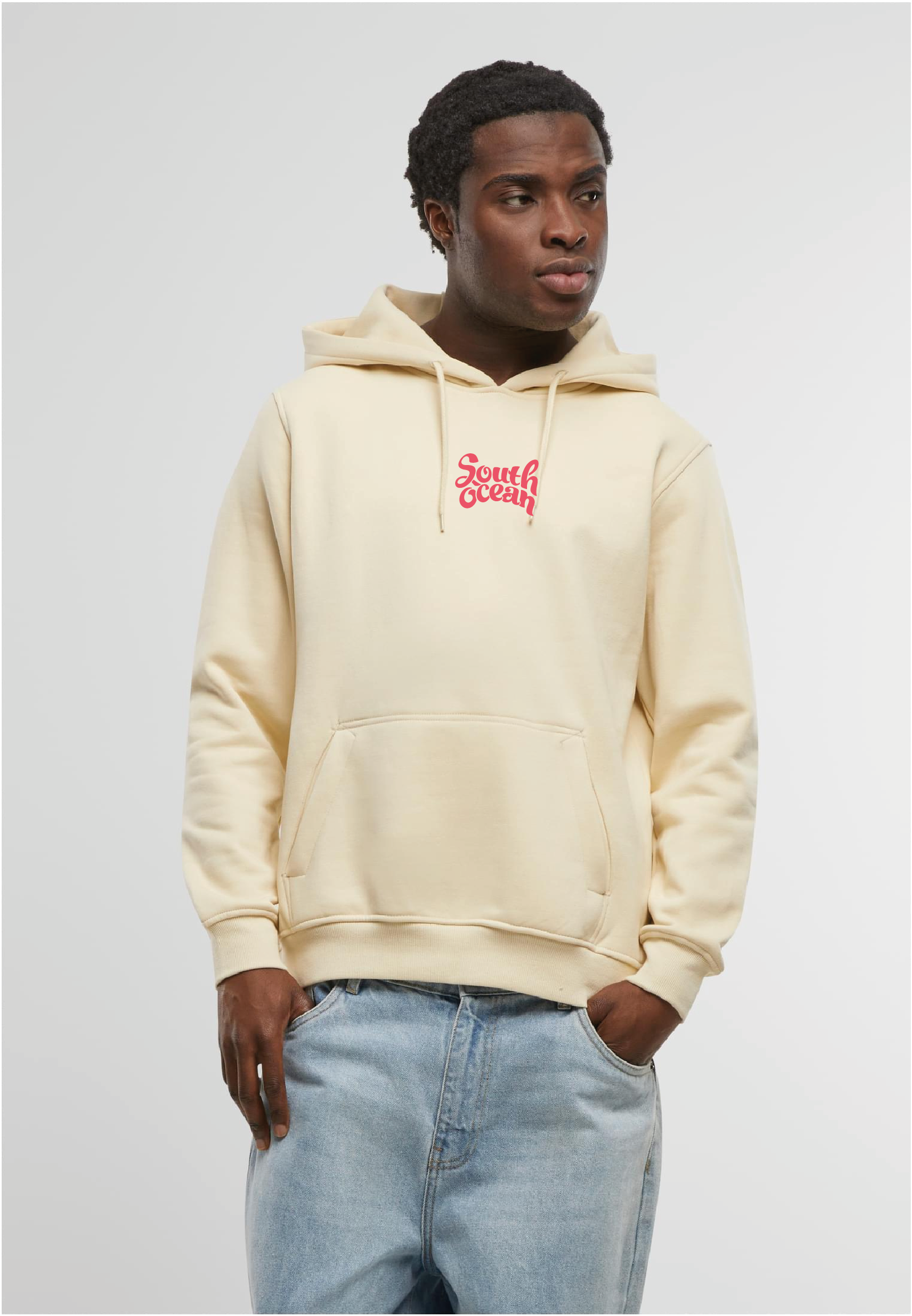 Unisex - Heavy Hoody Sand Embroidery Logo
