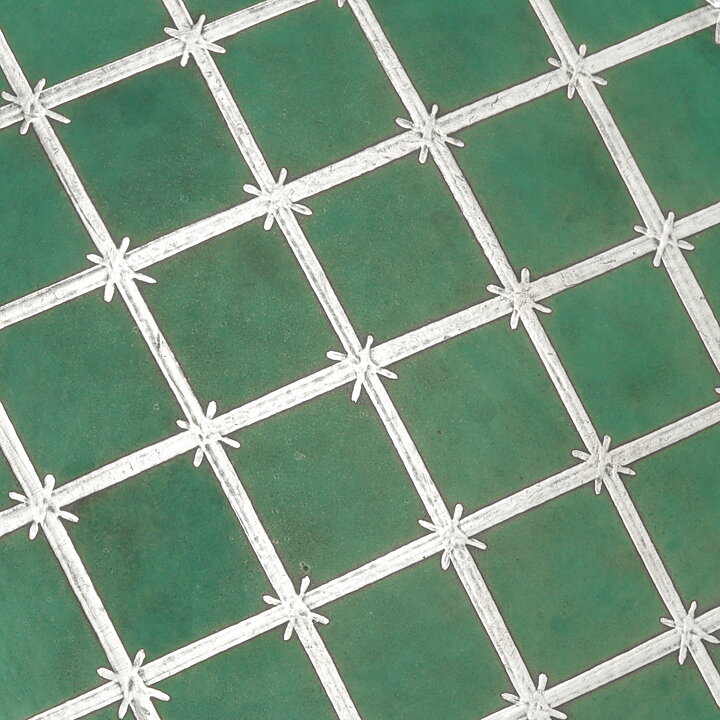 Wilhelm Kåge (Argenta 1959) Quadratic Bowl with Silver Grid Decor 21 cm