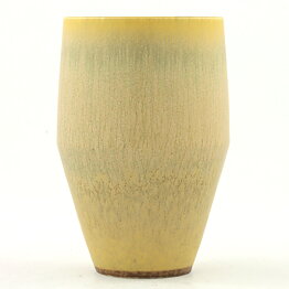 Carl-Harry Stålhane (1957) Unique Yellow Modern Vase 10 cm
