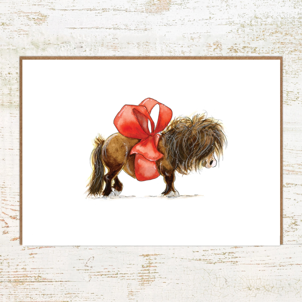 Birthday Card Pony Nut Gifts Horse Motif Gift Pony