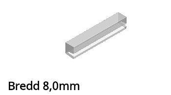 Henkelman Lockpackning Silikon Profil med Läpp 8,0mm