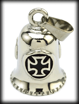 Angel bell / Guardian bell smycke med Malteserkors i rostfritt stål.