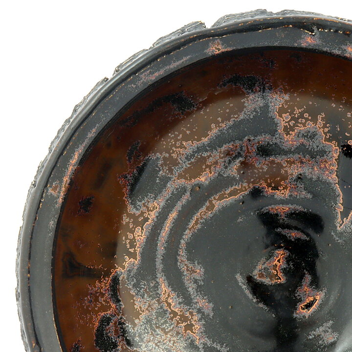 イサク・イサクソン  一点もの  黒色のボウル  茶碗  (14cm)  2000年代  #27