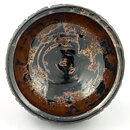 Isak Isaksson (2000s) Unique Chawan Bowl with Black Glaze 14 cm #27