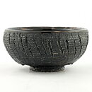 Isak Isaksson (2000s) Unique Chawan Bowl with Black Glaze 14 cm #27
