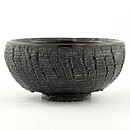 イサク・イサクソン  一点もの  黒色のボウル  茶碗  (14cm)  2000年代  #27