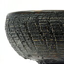 Isak Isaksson (2000s) Unique Chawan Bowl with Black Glaze 14 cm #27