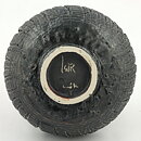 イサク・イサクソン  一点もの  黒色のボウル  茶碗  (14cm)  2000年代  #27