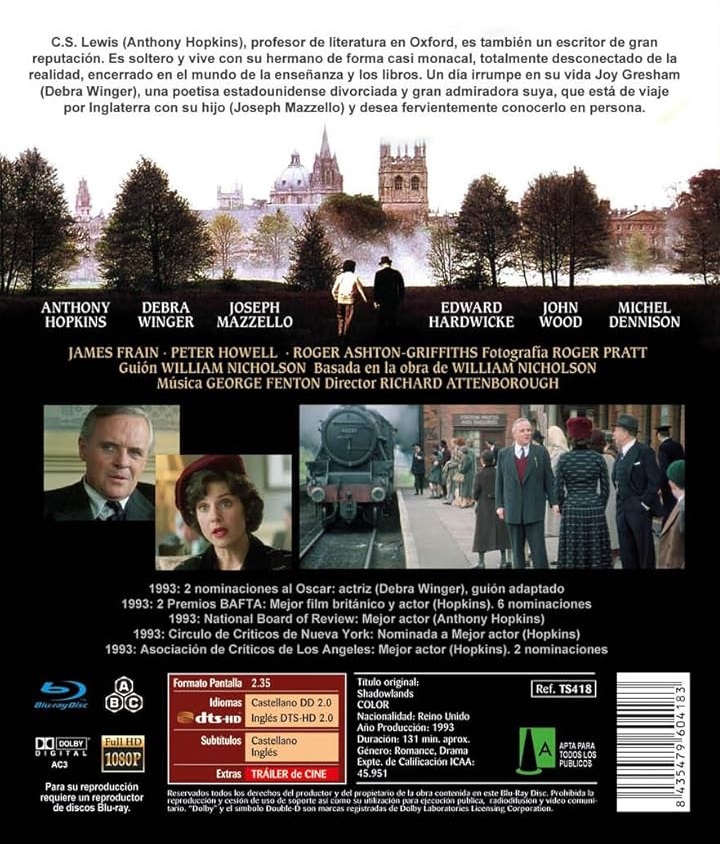 Shadowlands (ej svensk text) (Blu-ray) - 2