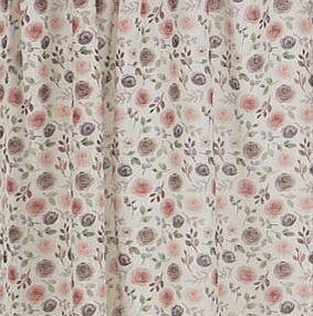 1 par Gardinlängder vita Rosie shabby chic lantlig stil
