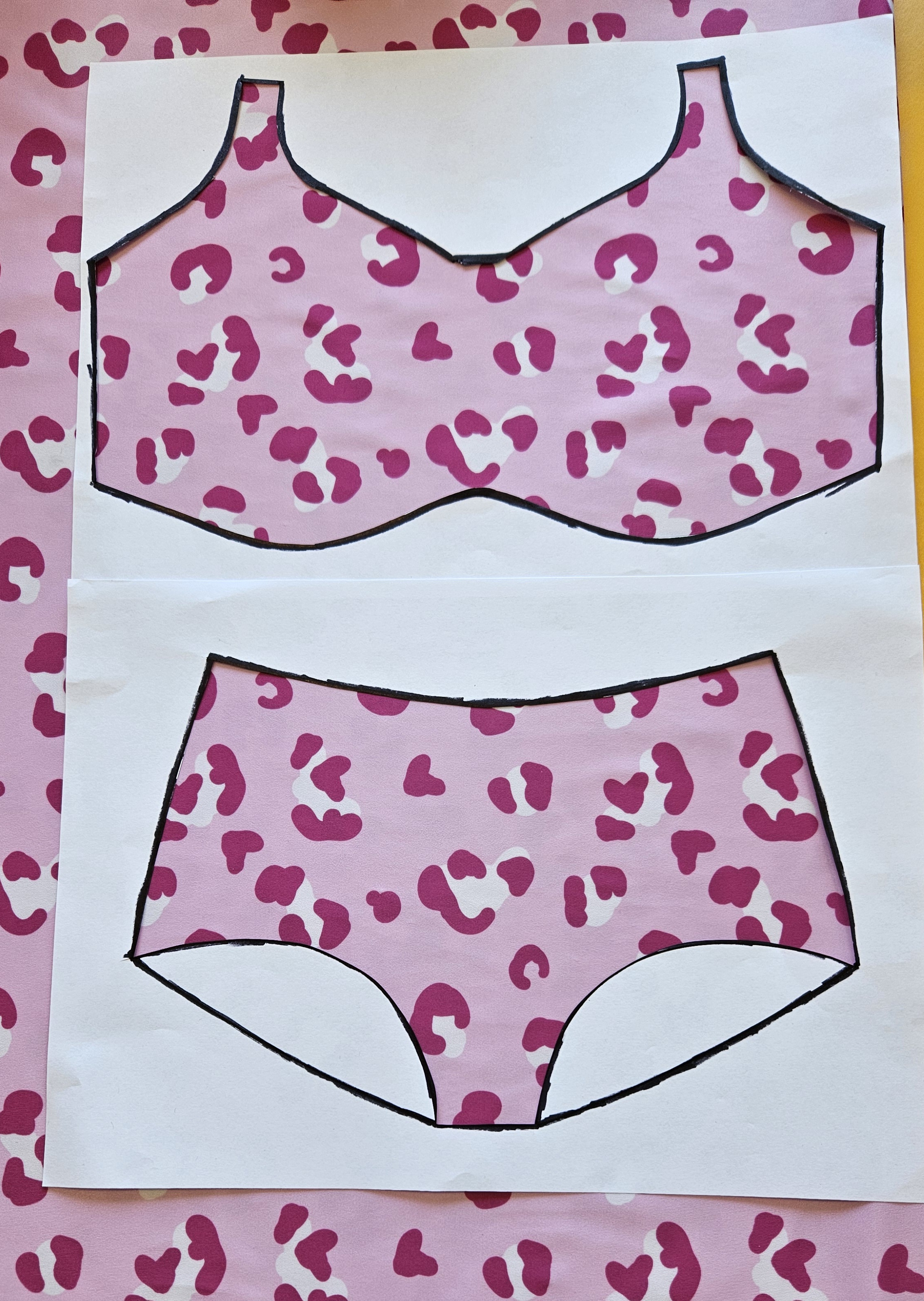 Badkläder kit rosa leo - 2