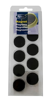 Magnet, 25mm, 10-pack Svart