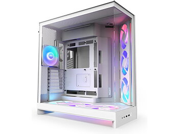 NZXT H9 Flow RGB+ 2025 Tower ATX Ingen nätadapter Vit