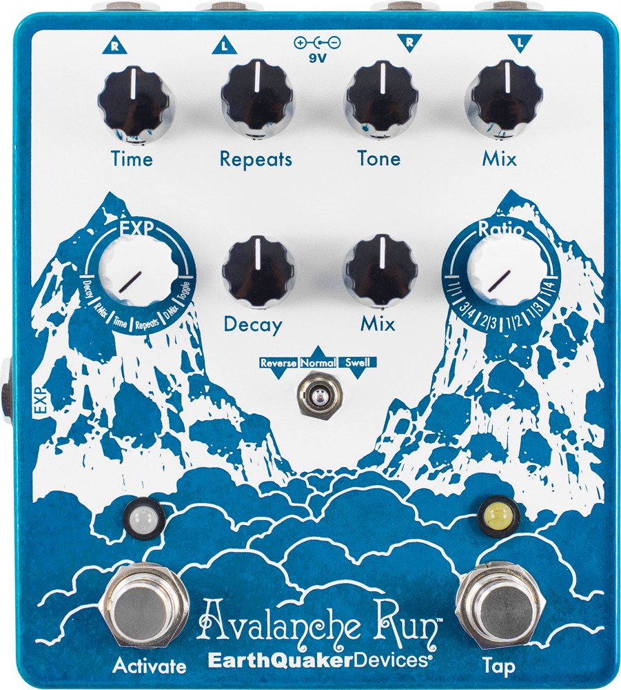 EarthQuaker Devices Avalanche Run Stereo Delay & Reverb with Tap Tempo