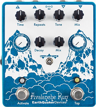 EarthQuaker Devices Avalanche Run Stereo Delay & Reverb with Tap Tempo