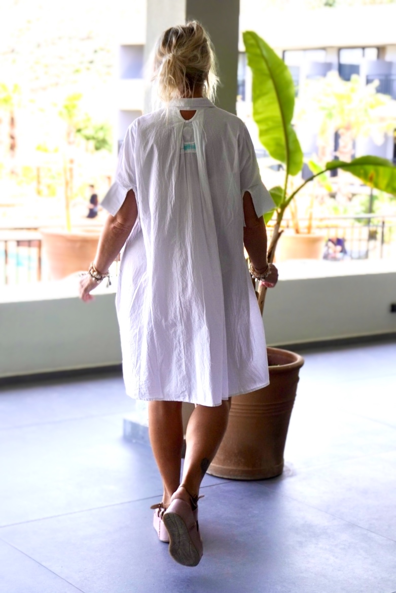 GINA COTTON DRESS SWEET WHITE  - 3