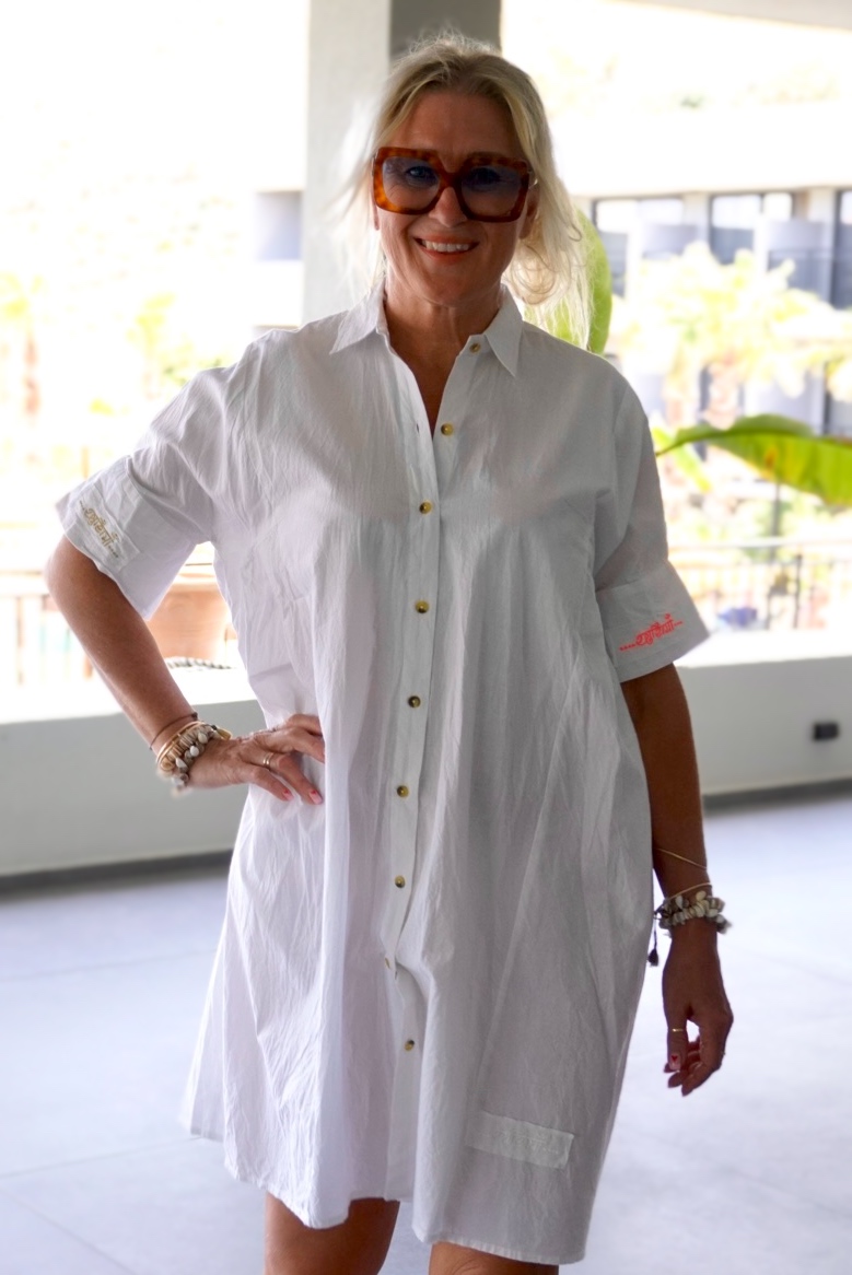 GINA COTTON DRESS SWEET WHITE 