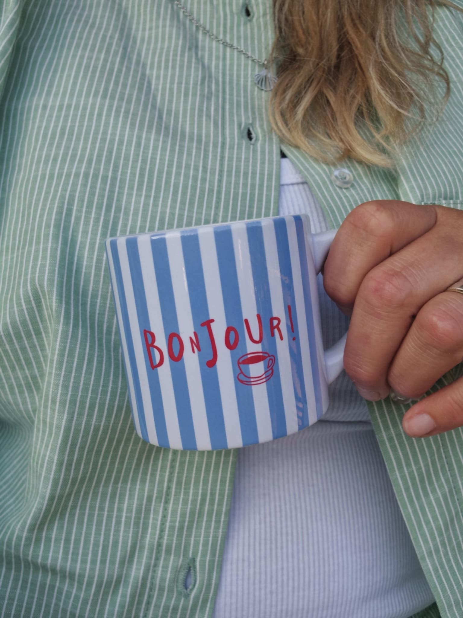 Mugg (liten) "Bonjour"