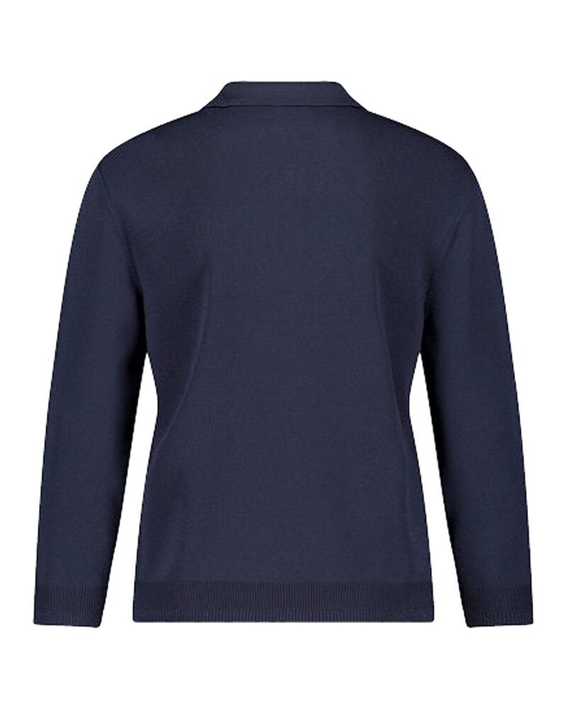Jumper piké med 3/4-dels ärm marinblå