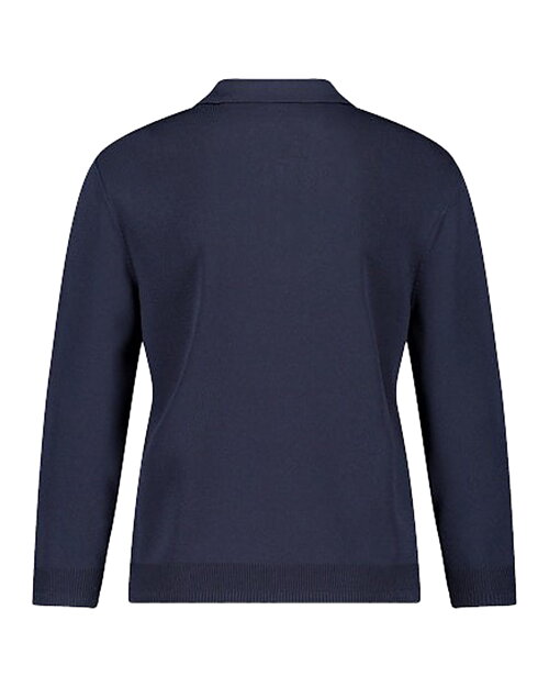 Jumper piké med 3/4-dels ärm marinblå - 2