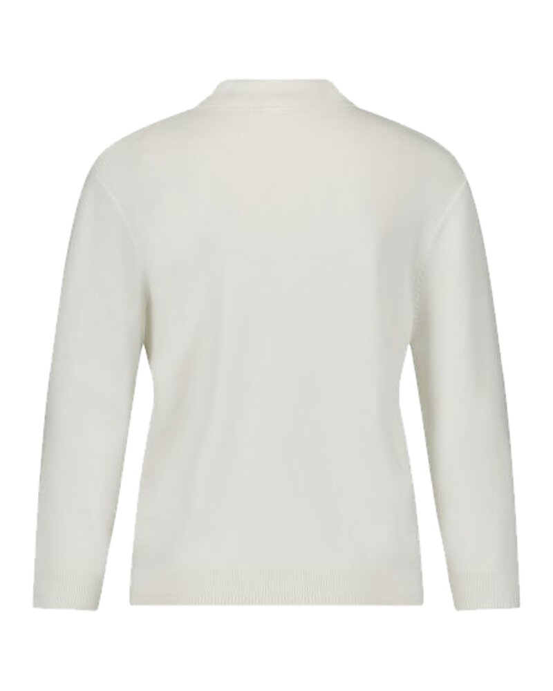Jumper piké med 3/4-dels ärm offwhite