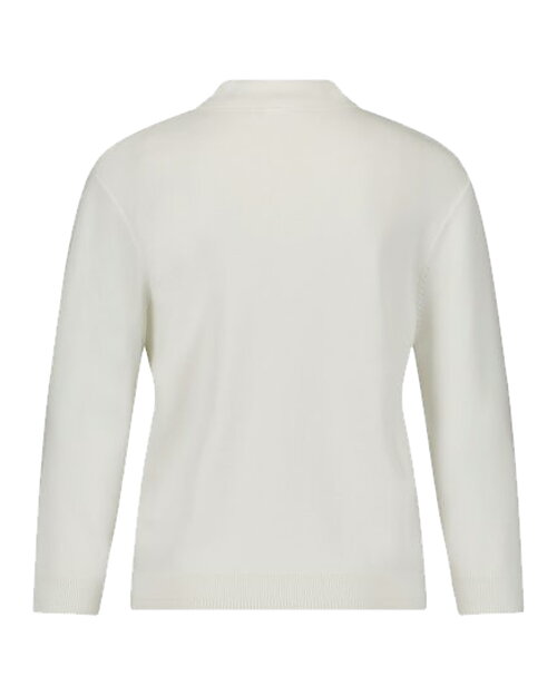 Jumper piké med 3/4-dels ärm offwhite - 2