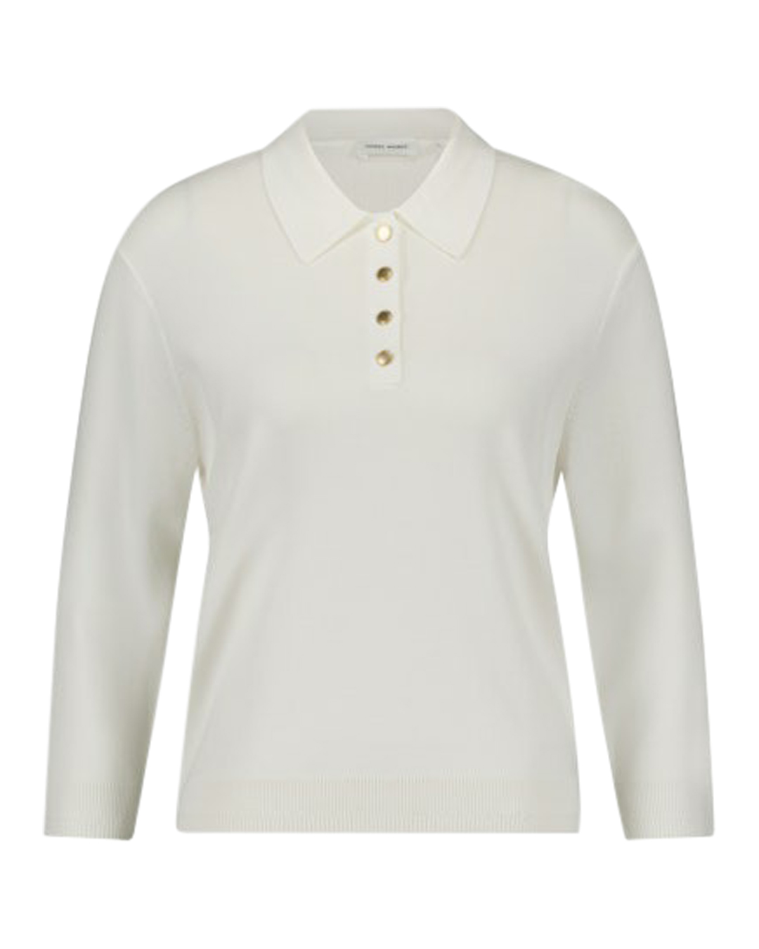Jumper piké med 3/4-dels ärm offwhite