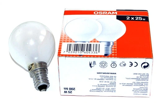 Osram Glödlampa 25W 2-pack E14 Klot P45 Matt