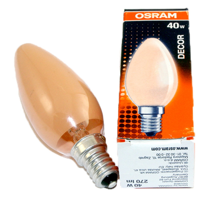 Osram Kronljus 40W E14 Matt Decor