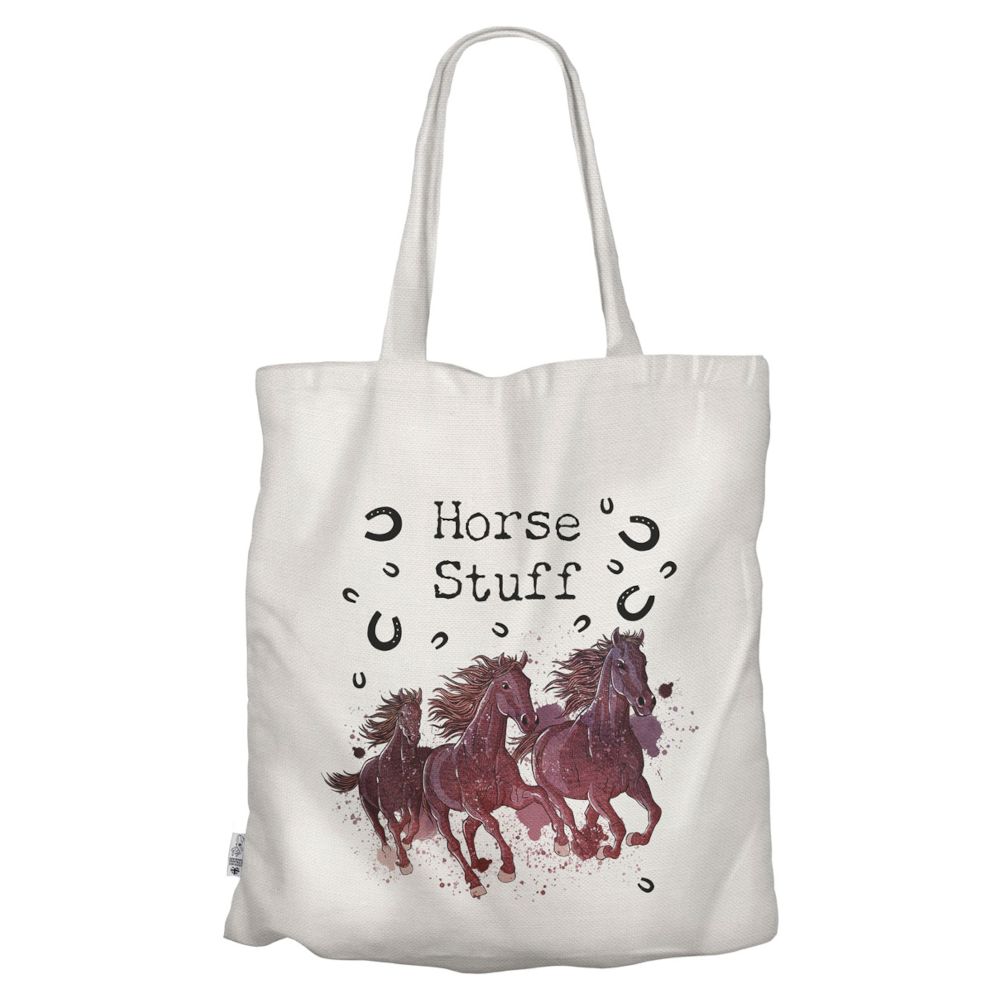 Shopping Bag Vivid Squid Horse Motif Horse Stuff