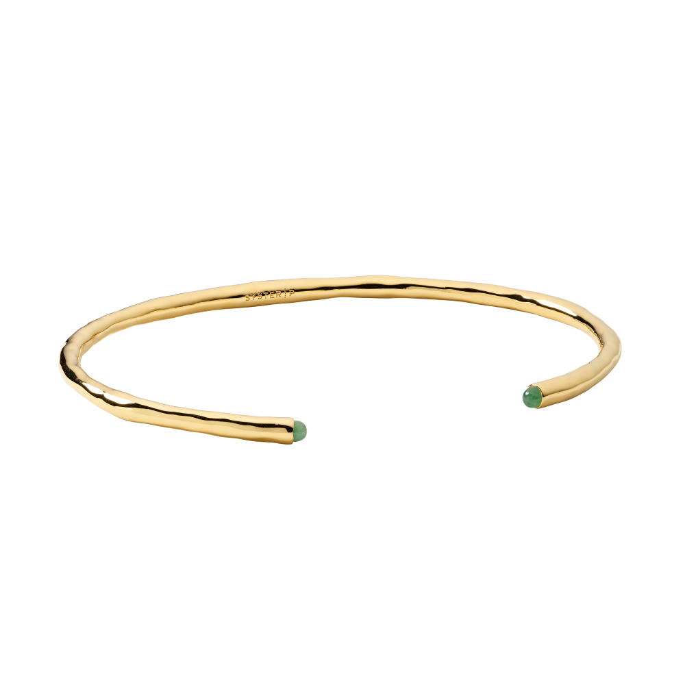 Syster P Florentina bangle guld jade