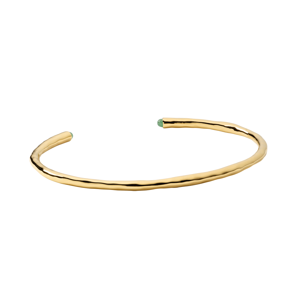 Syster P Florentina bangle guld jade - 2