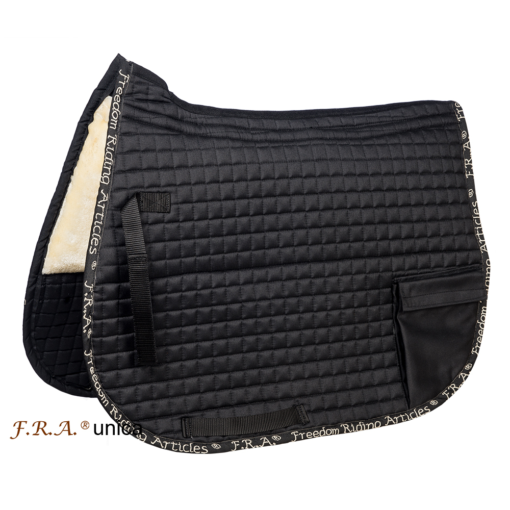 F.R.A.® Saddle pad with side pockets (incl. inserts!), brown - 2