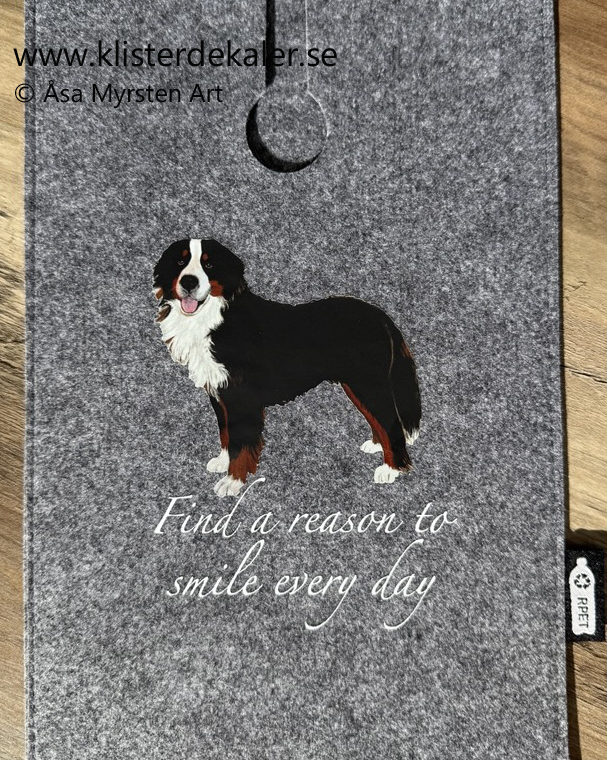 Flaskväska Berner sennenhund Find a reason to smile every day - 2