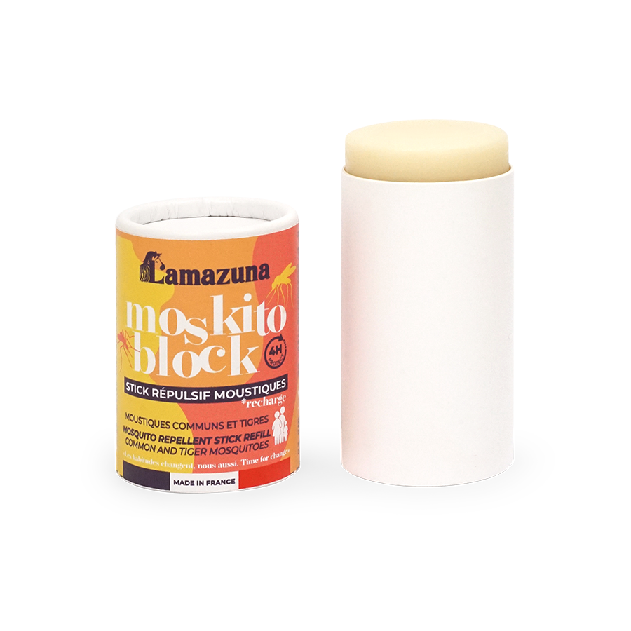LAMAZUNA Refill Moskito Block 50ml | Naturlig myggstift-refill uten DEET