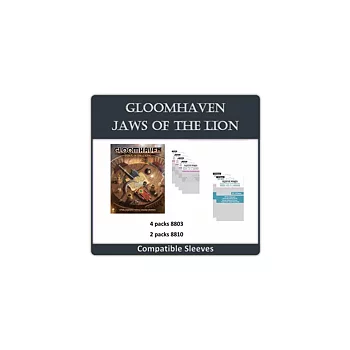 Gloomhaven: Jaws of the Lion" Compatible Sleeve Bundle (8803 X 4 + 8810 X 2)