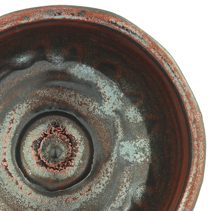 イサク・イサクソン  一点もの  黒/赤色のボウル  茶碗  (12cm)  2000年代  #28
