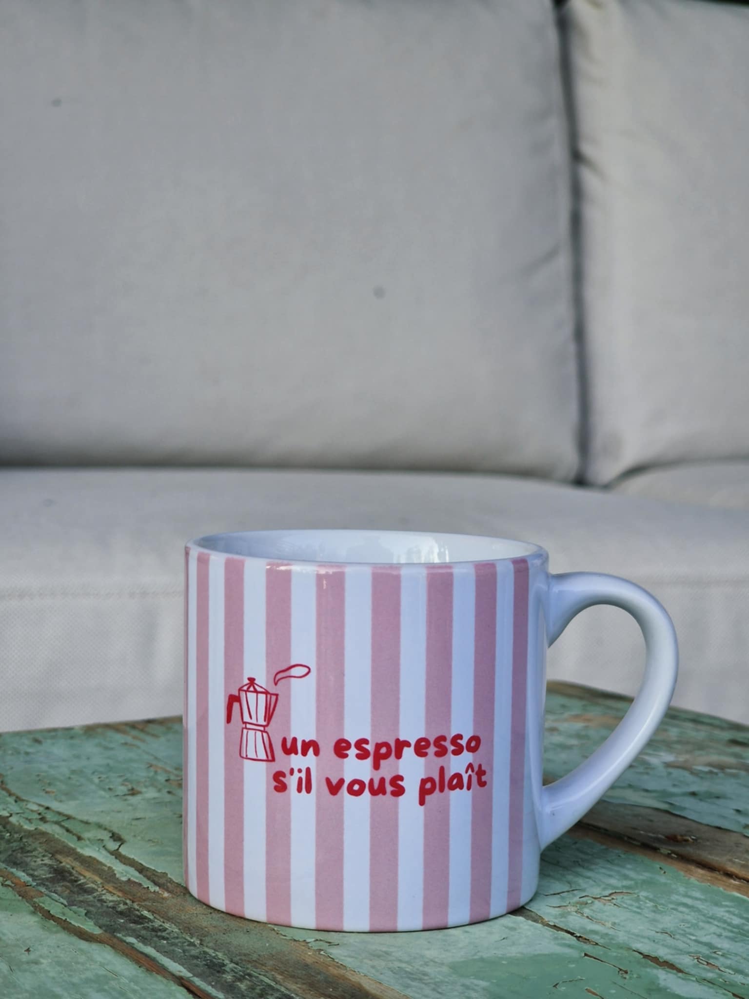 Mugg (liten) "Un espresso, s'il vous plaît"