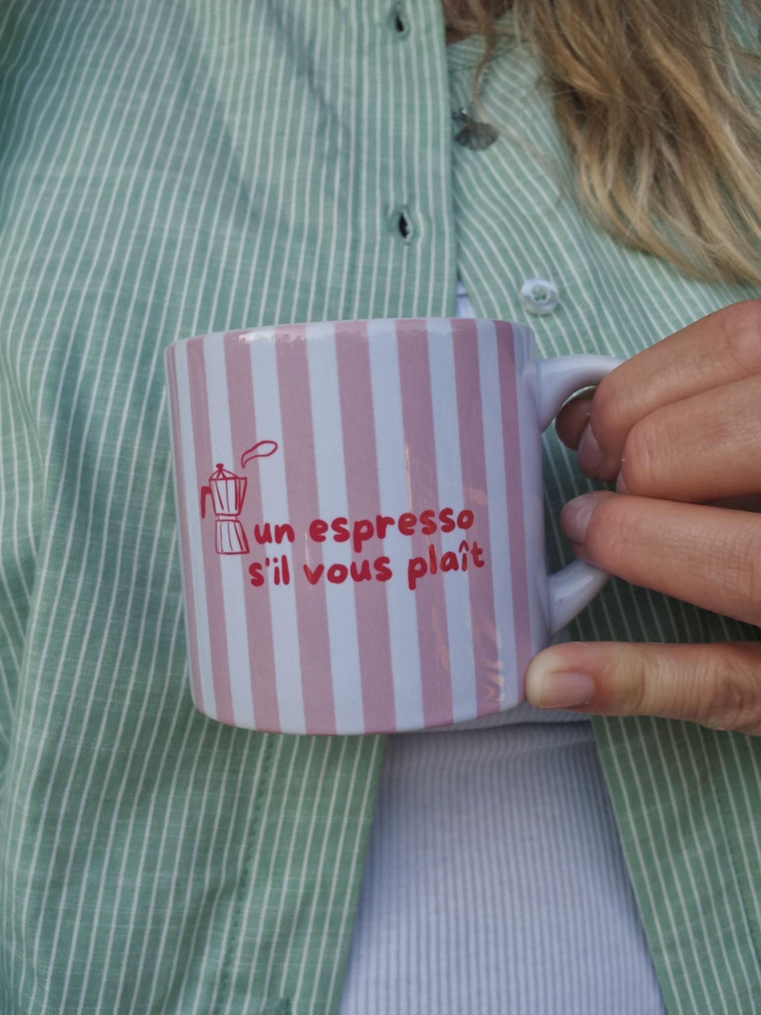 Mugg (liten) "Un espresso, s'il vous plaît"
