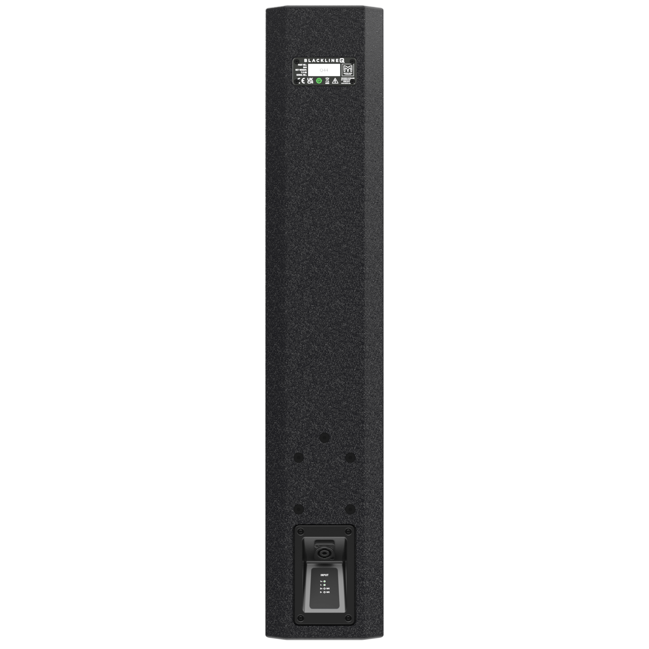 Q44-B - BLACKLINEQ 4 X 4" PASSIV TVÅVÄGS Pelarhögtalare - SVART - 2