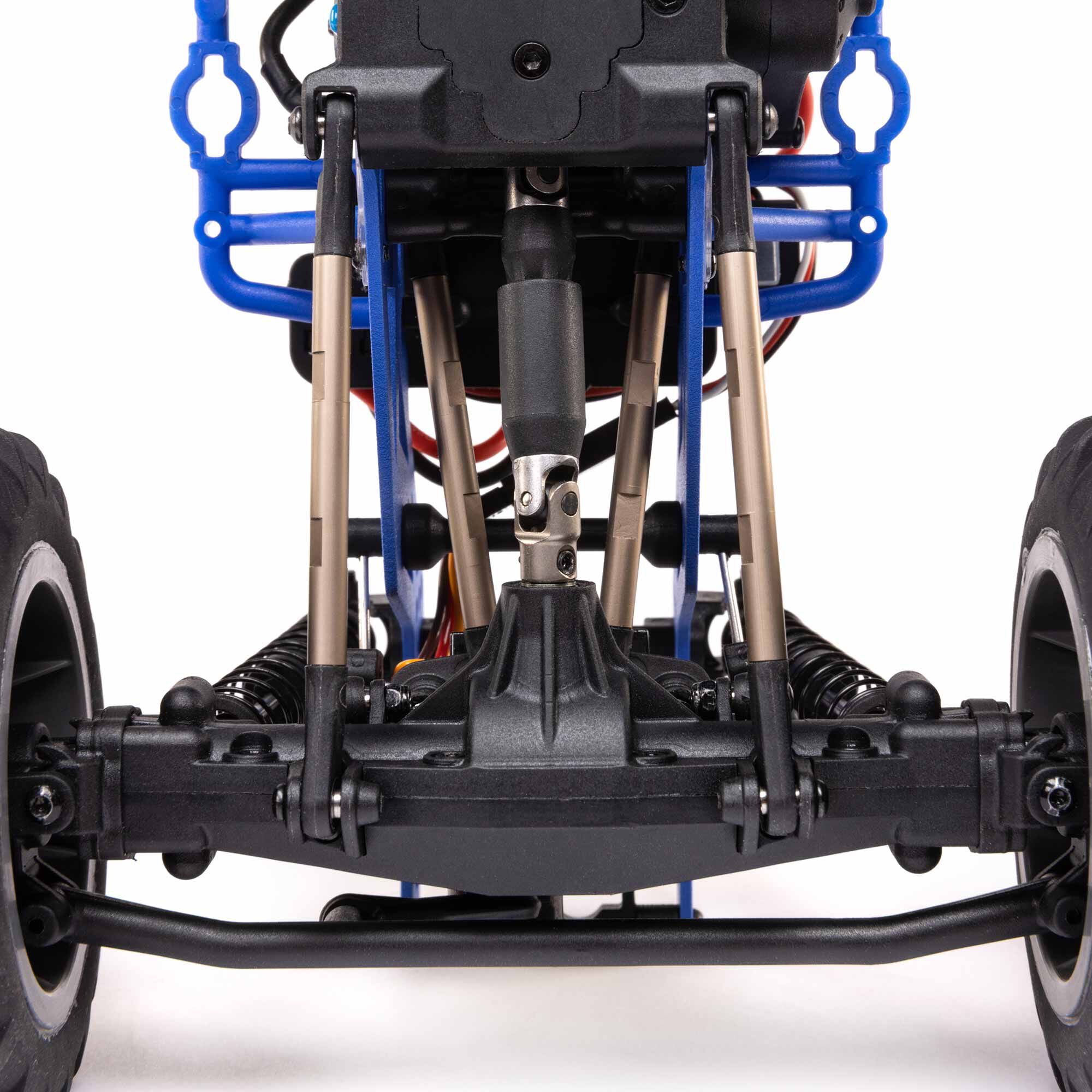 Losi 1/18 Mini LMT Son Uva Digger 2S 4X4 RTR Brushed Monster Truck (Battery & Charger Included), Blue - 11