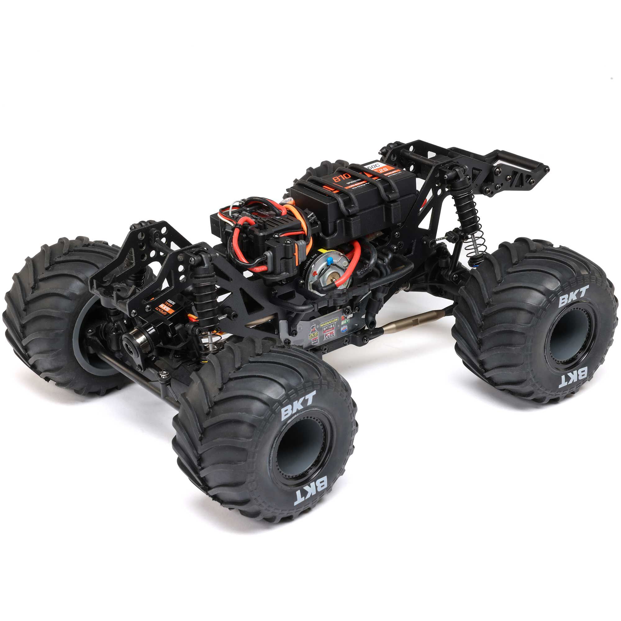 Losi 1/18 Mini LMT Megalodon 2S 4X4 RTR Brushed Monster Truck (Battery & Charger Included), Blue - 12
