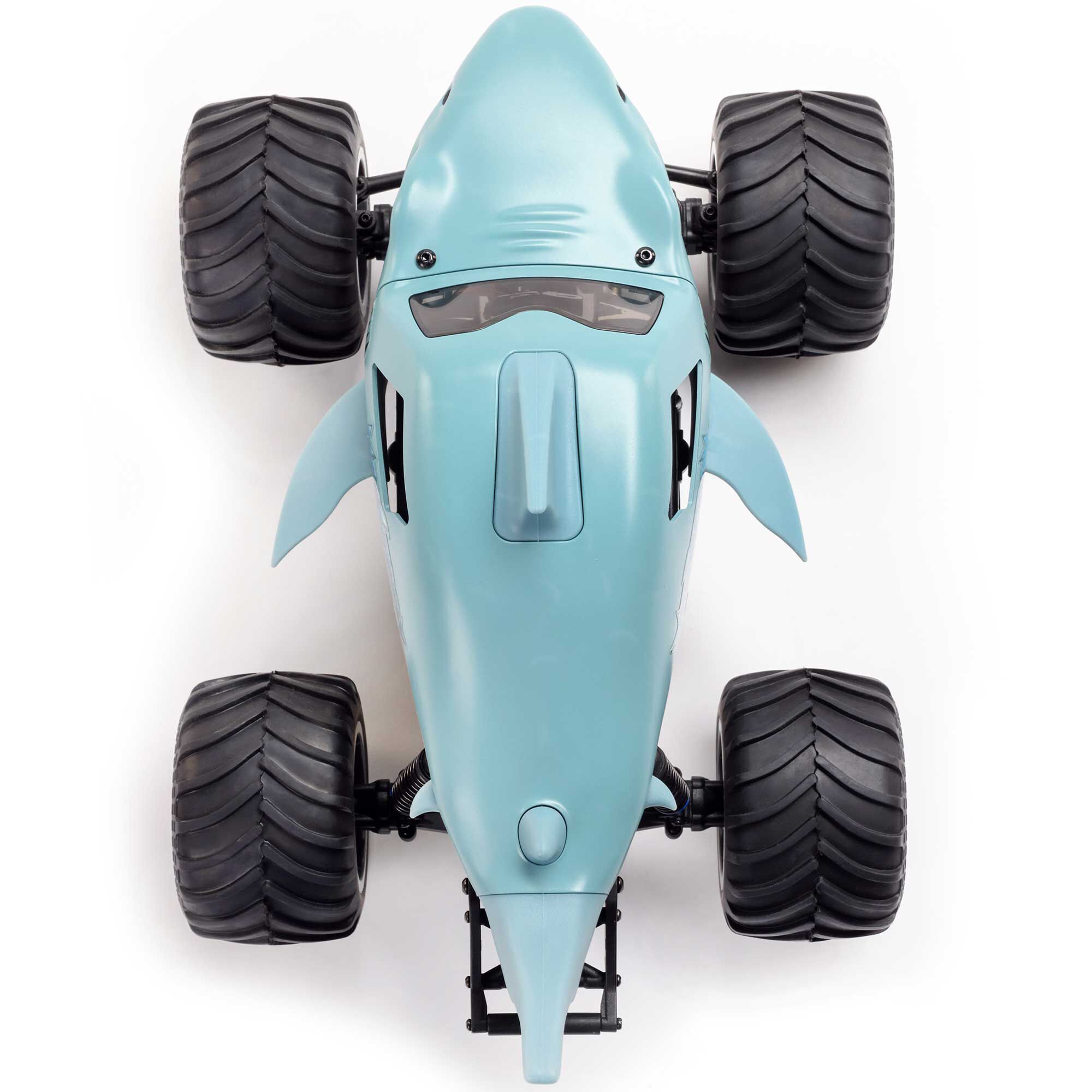 Losi 1/18 Mini LMT Megalodon 2S 4X4 RTR Brushed Monster Truck (Battery & Charger Included), Blue - 5