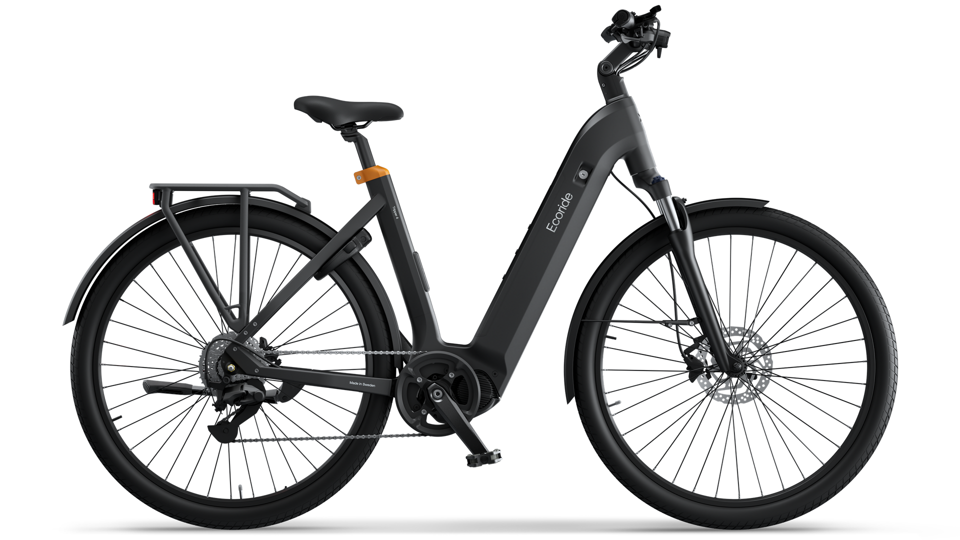 Elcykel Ecoride Tripper Gen 4  Mittmotor | Skivbroms | M/L | Svart