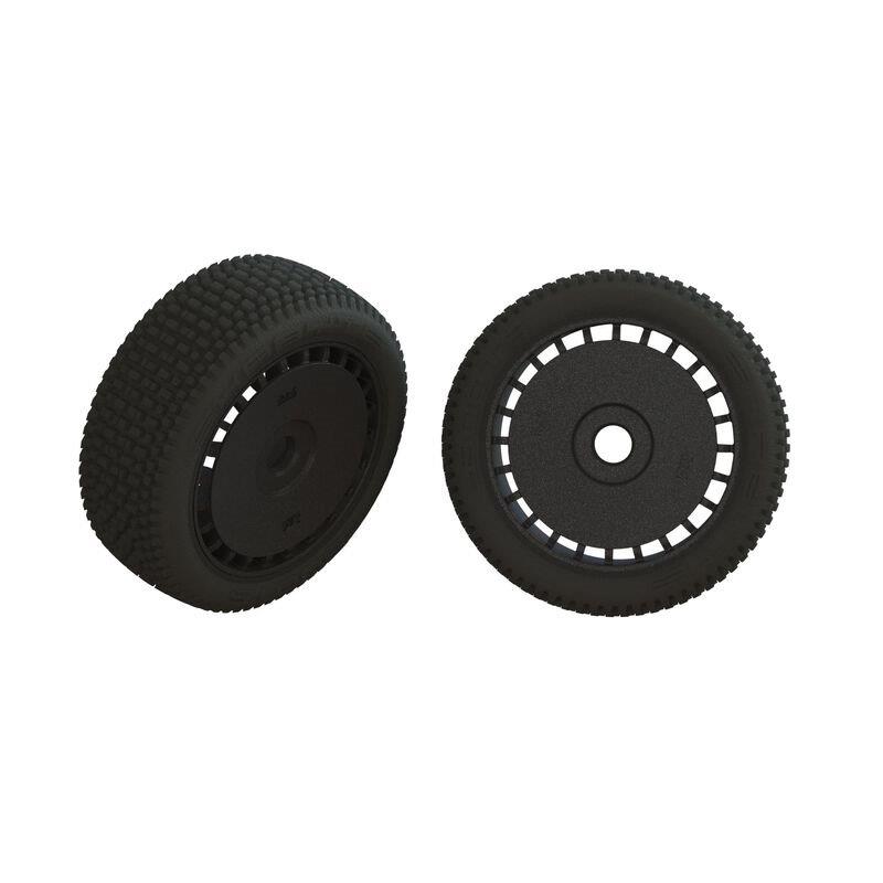 ARRMA dBoots Exabyte Glued Tire Set, Black (2)