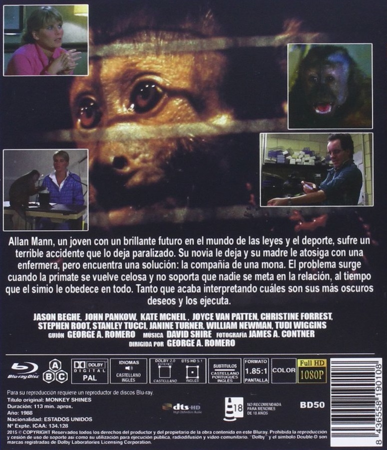 Monkey Shines (ej svensk text) (Blu-ray) - 2