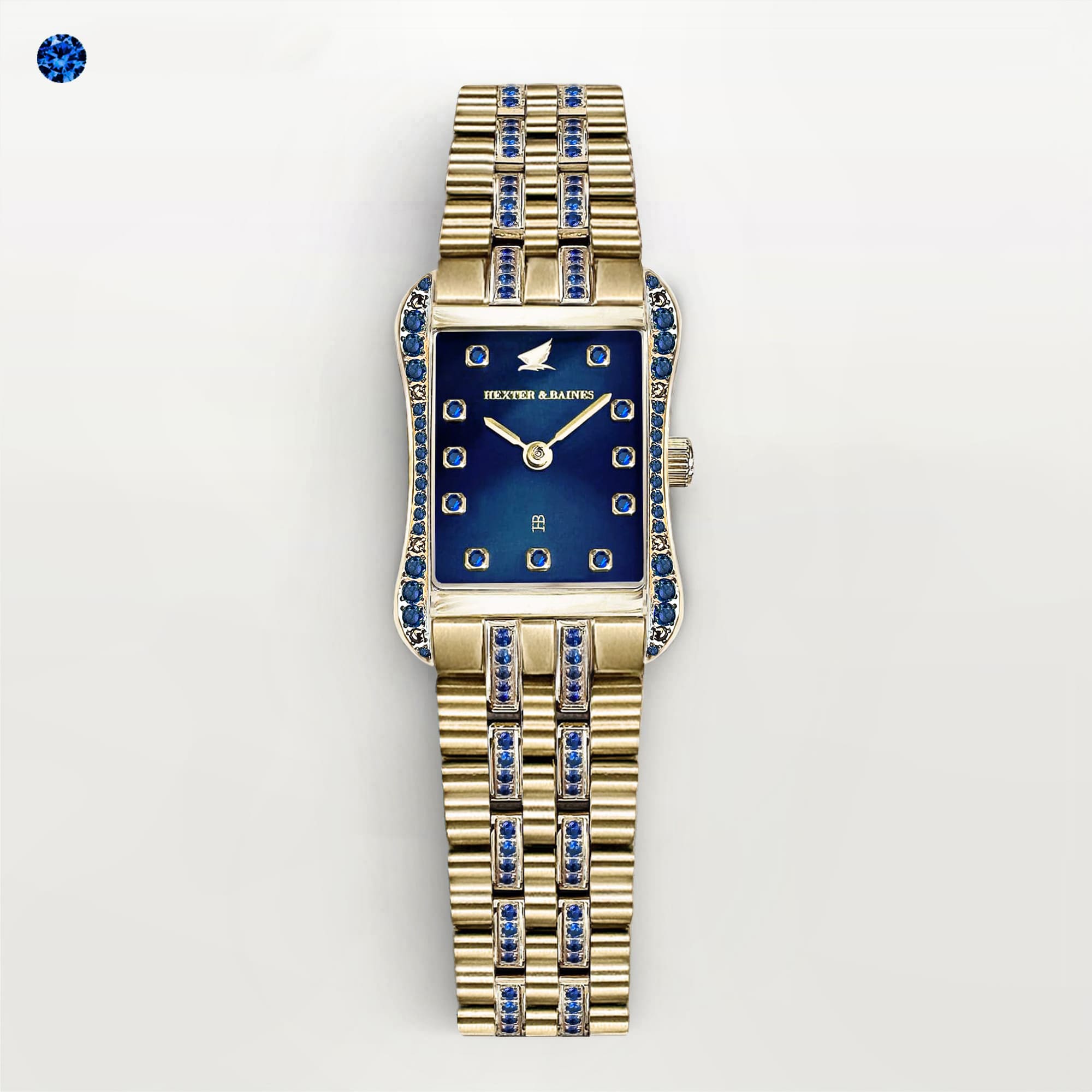 H&B Cronvas Duo, Sapphire & Gold