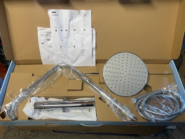 Takduschpaket inkl termostatblandare, Hönö - 3